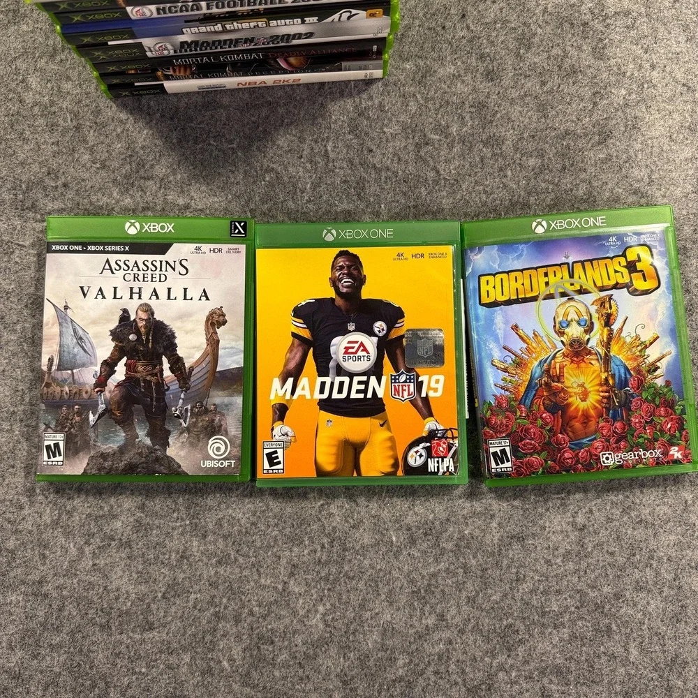 Microsoft Xbox Lot 16 Games Xbox One 360 Original COD Halo GTA Madden NBA UNTEST